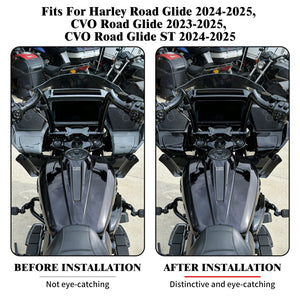 Kit de carénage avant noir pour phare de Harley-Davidson Road Glide - vue 3