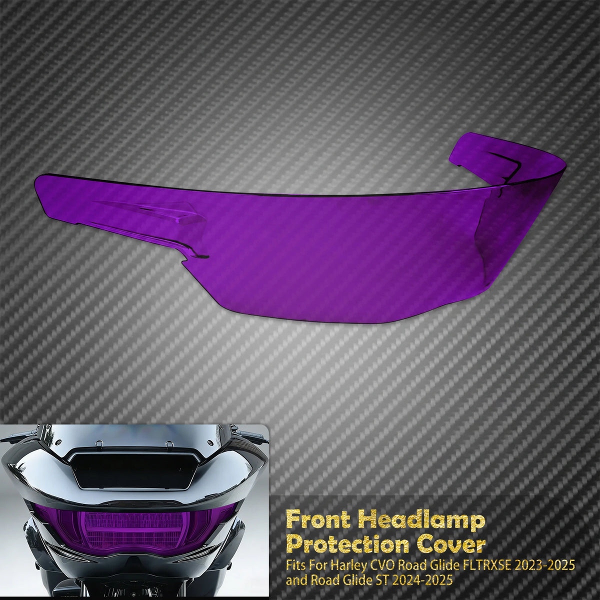 Cache de Protection pour Phare Avant - Harley-Davidson CVO Road Glide FLTRXSE 2023-2025 et Road Glide ST 2024-2025 – photo 9/11