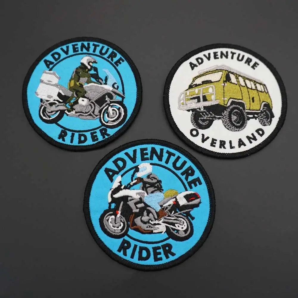 Écusson Adventure Rider simili-cuir - vue 1