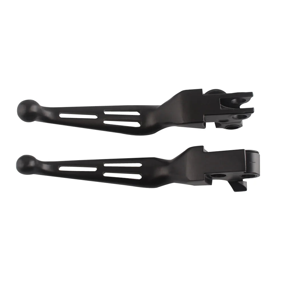Leviers noir mat frein et embrayage pour Harley Dyna Softail - vue 2