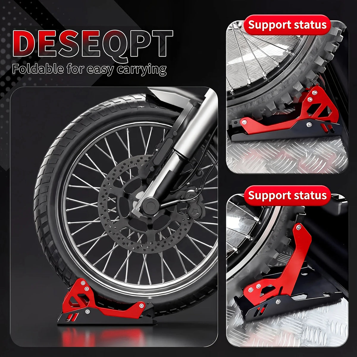 Cale-roue moto pliable pour Harley toutes familles - vue 3