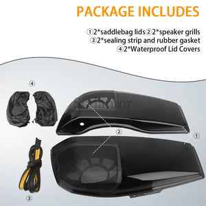 Paire de couvercles de sacoches cavalières étanches avec joint caoutchouc pour Harley CVO Road Glide ST FLTRXSTSE 2024-2025 - vue 5