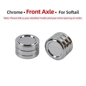 Caches d'Écrou d'Essieu Avant/Arrière CNC pour Harley Touring, Softail, Sportster – photo 23/24