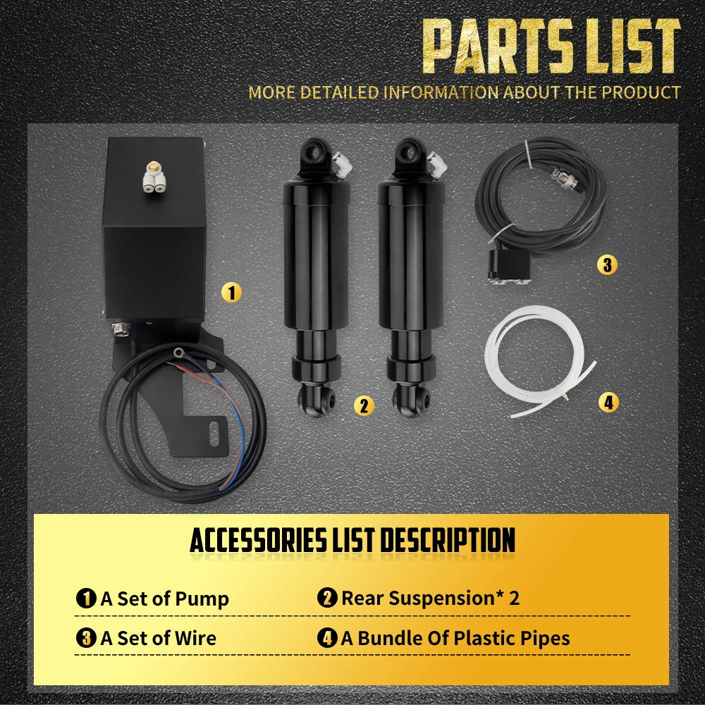Kit Suspension Arrière Pneumatique - Harley-Davidson Touring 1994-2025 – photo 5/7