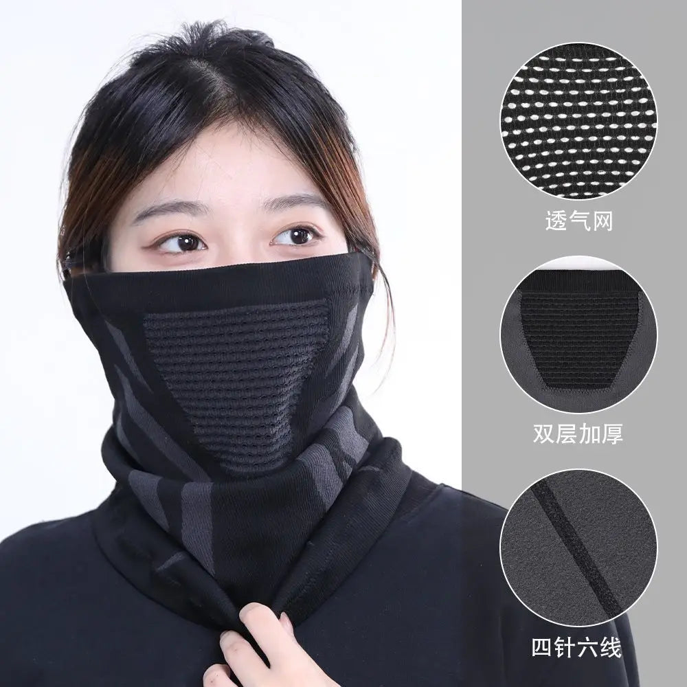 Cache-visage coupe-vent motif zèbre pour la conduite moto en hiver - vue 6