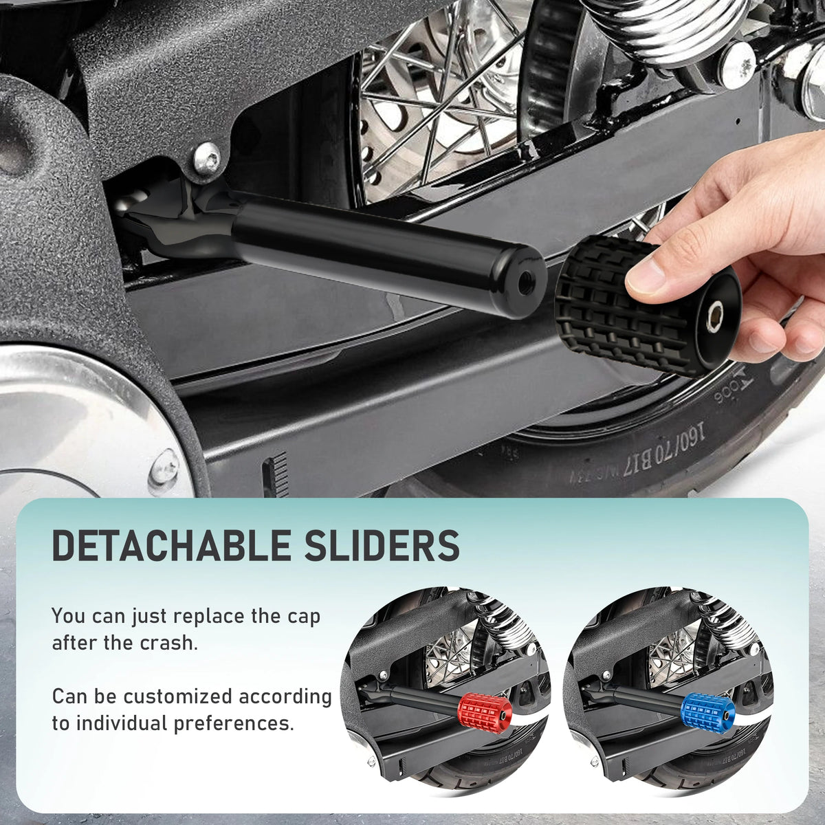 Barre de Protection avec Repose-Pieds Passager (Crash Bar) - Harley-Davidson Dyna 2006-Up – photo 6/7