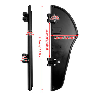Plancher pilote avant (floorboard) antidérapant en aluminium pour Harley-Davidson Dyna, Softail, Touring, Road King, Street Glide & Fat Boy – photo 6/8