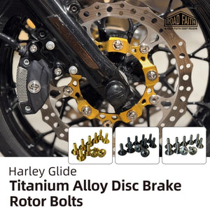 Kit de Boulons de Disque de Frein Avant en Titane pour Harley Touring 2014-2024 – photo 1/12