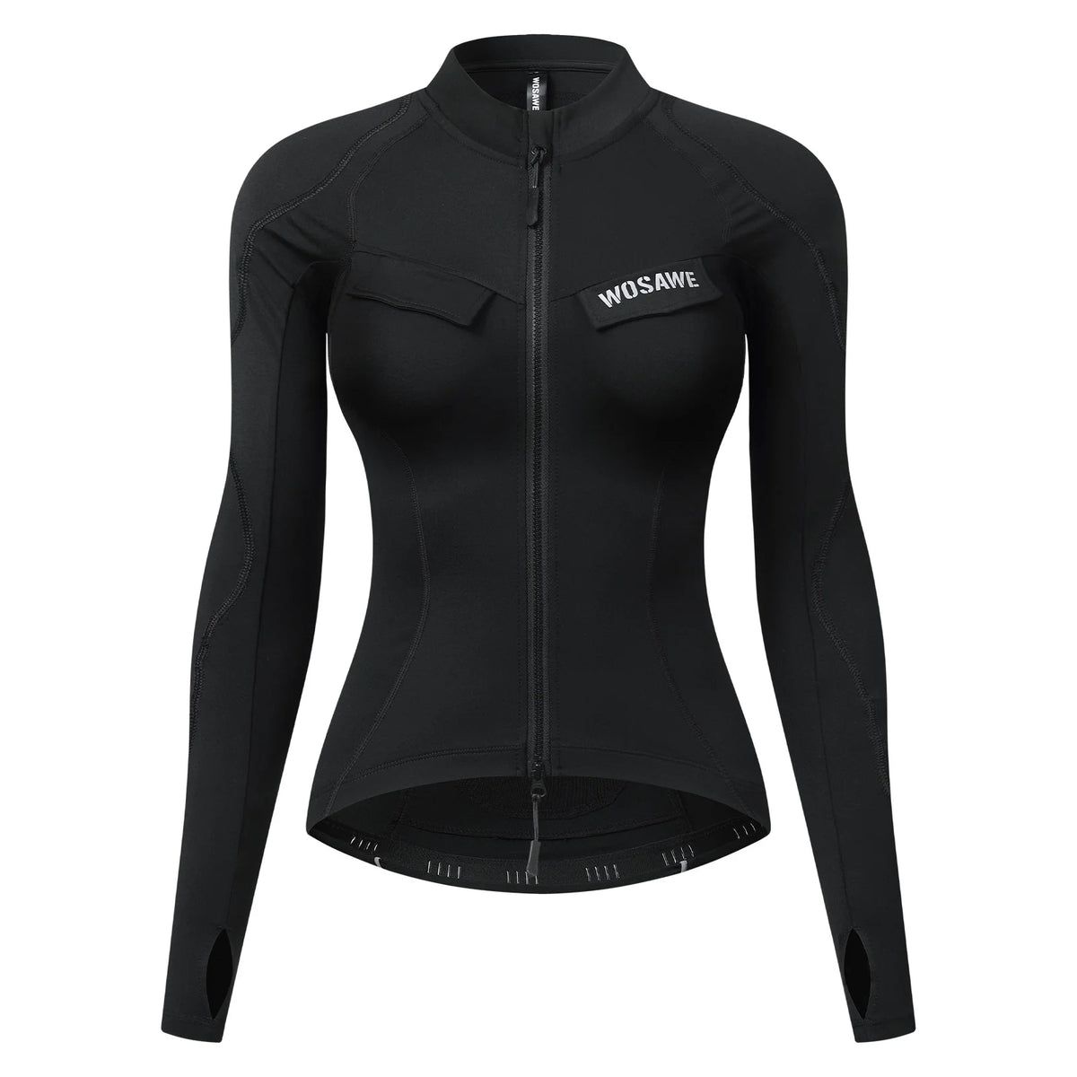 Veste moto femme WOSAWE en mesh respirant coupe ajustée - vue 11