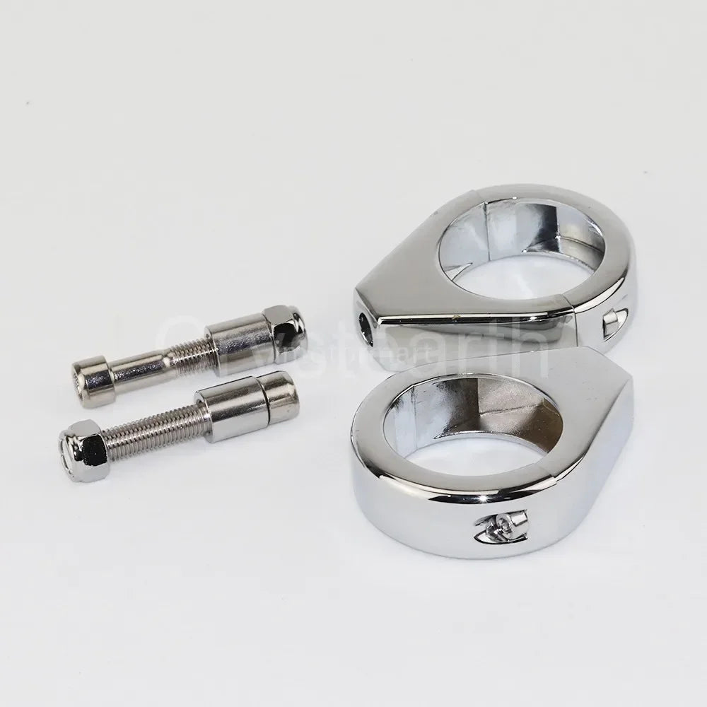 Colliers de fourche pour clignotants pour Harley Sportster Dyna Softail - vue 2