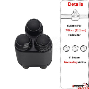 Commodo à boutons poussoirs pour guidon Harley - vue 26