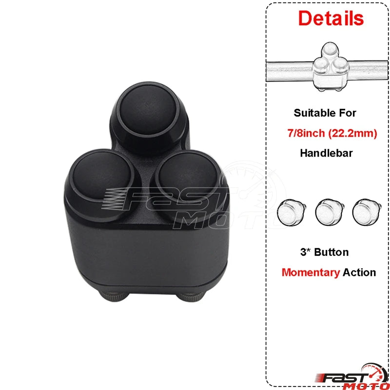 Commodo à boutons poussoirs pour guidon Harley - vue 26