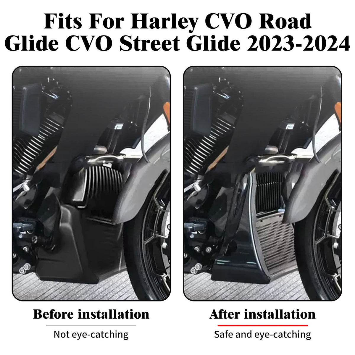 Spoiler Avant Cache-Radiateur (Chin Spoiler) - Harley-Davidson Touring CVO Road/Street Glide 2023-2024 – photo 2/6