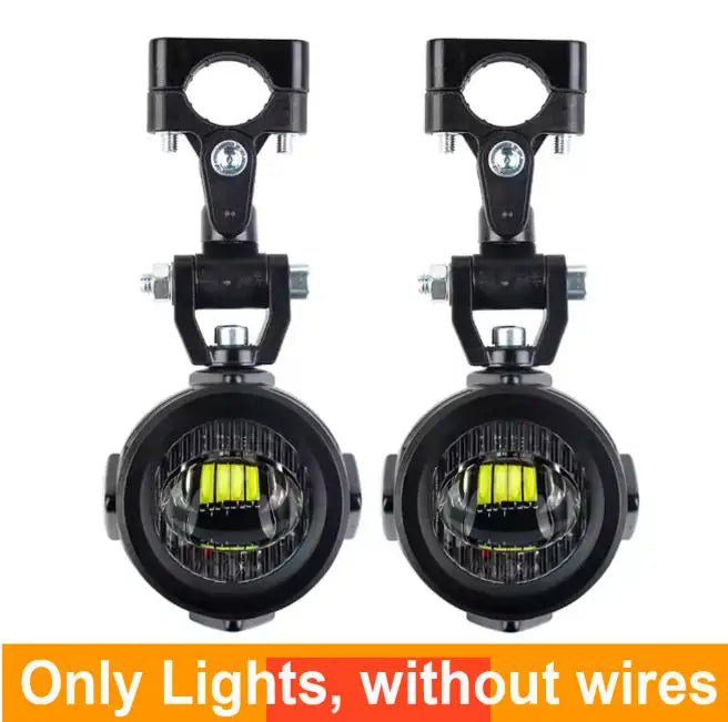 Phares LED additionnels antibrouillard universels pour moto, 4000 lumens 12V - vue 7