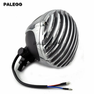 Phare rétro à grille pour Harley chopper bobber - vue 8