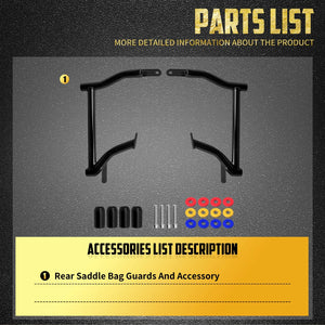 Barres de Protection Arrière pour Sacoches (Crash Bars) - Harley-Davidson Touring 2009-2024 – photo 5/7