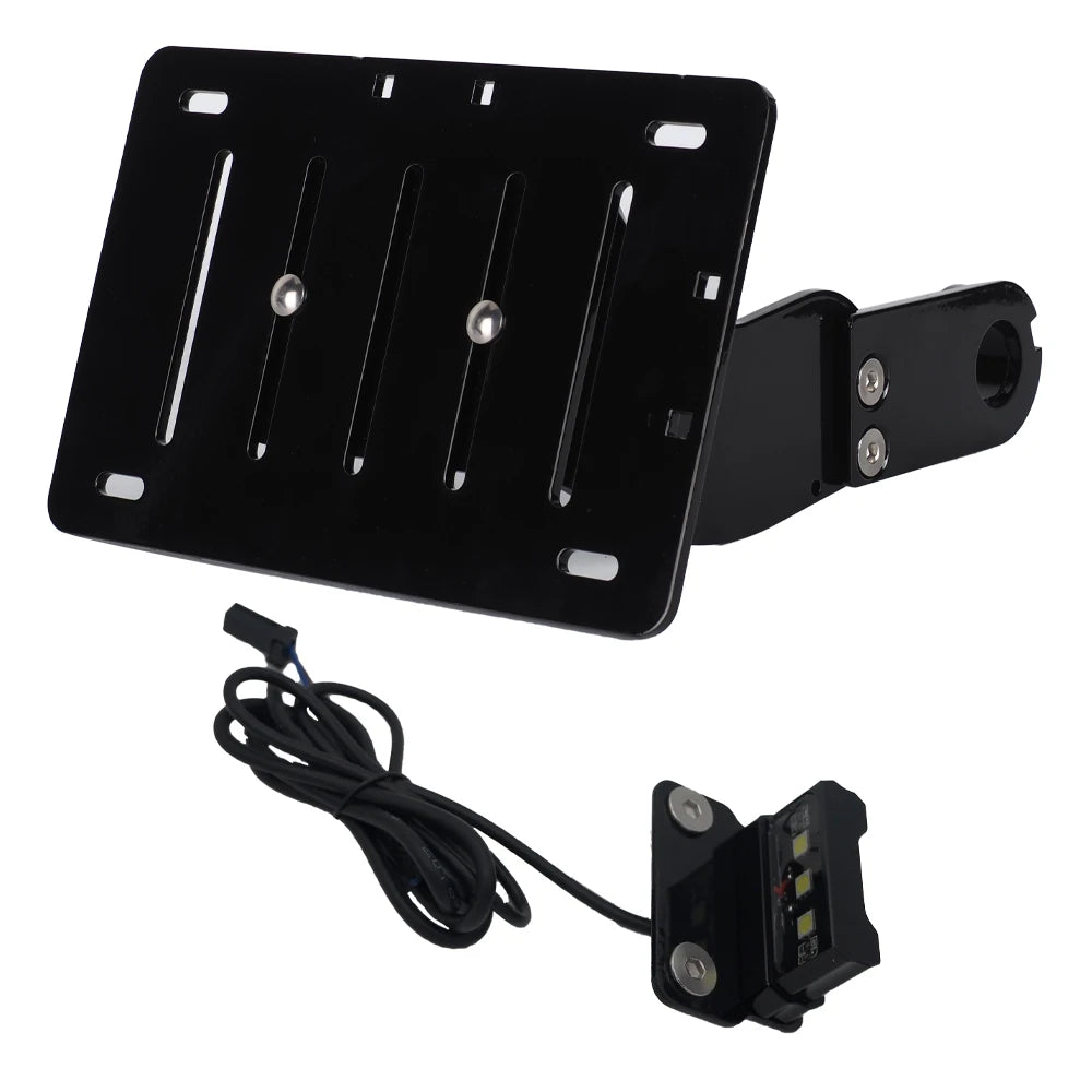 Support latéral de plaque d'immatriculation avec LED pour Harley Fat Boy, Breakout, Heritage Classic, Low Rider - vue 8