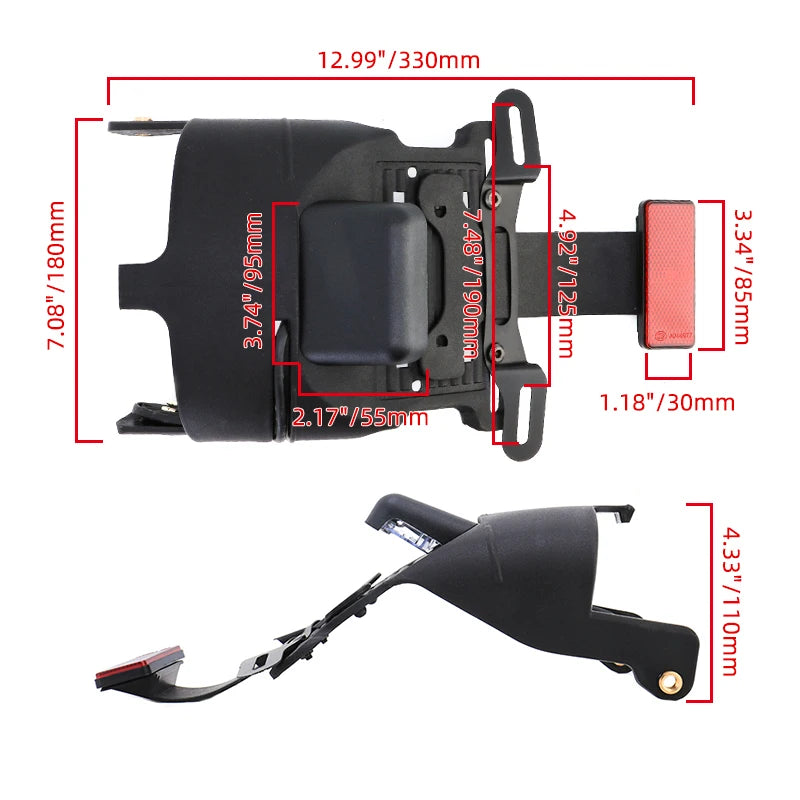 Kit de déplacement de plaque LED pour Harley Sportster - vue 5