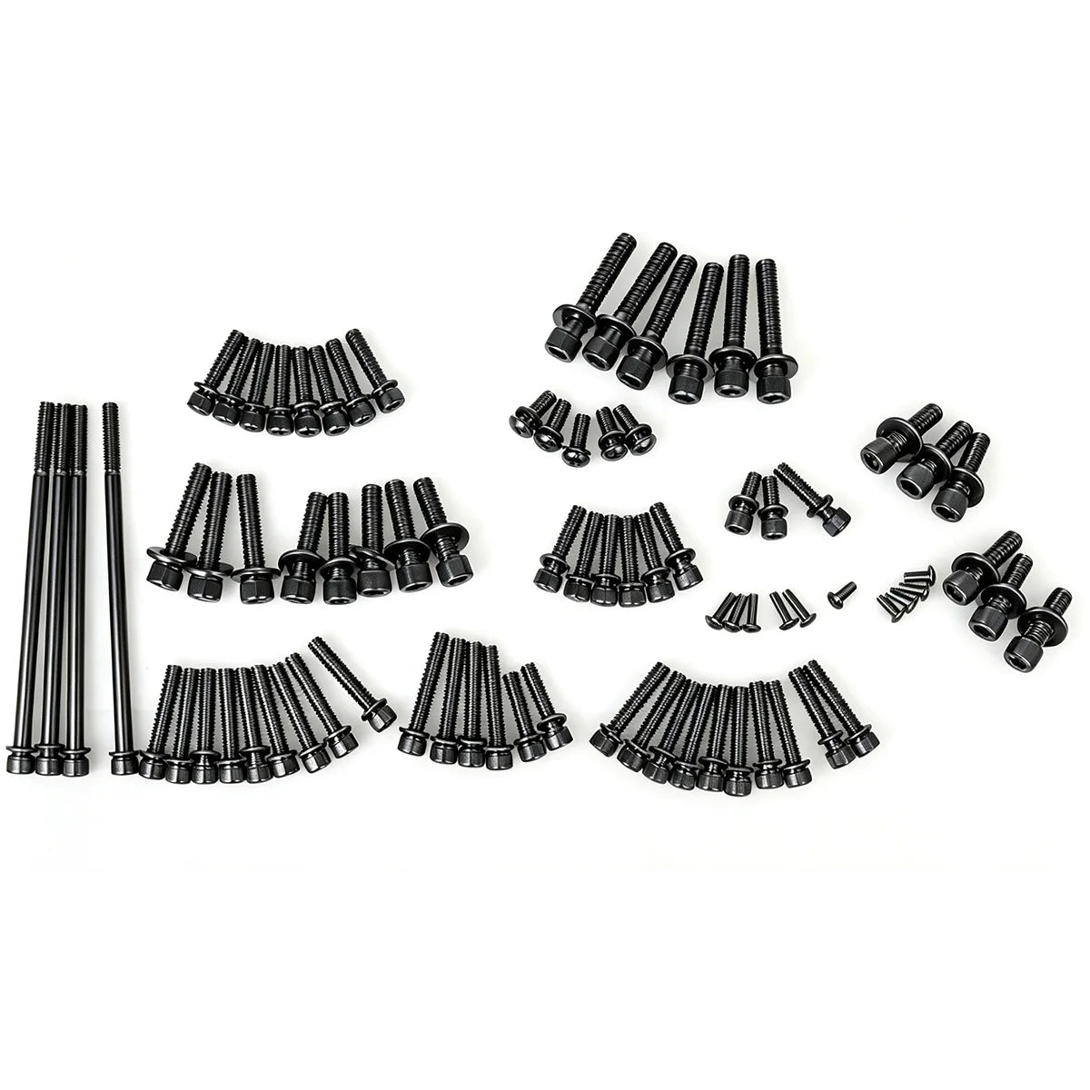Kit de boulons moteur noirs pour Harley Touring - vue 4
