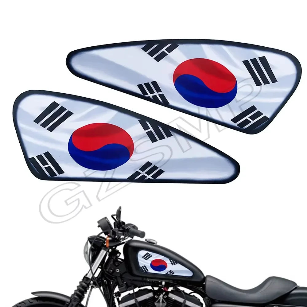 Autocollant décoratif drapeau sur réservoir de Harley Sportster - vue 10