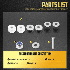 Kit de fixation (docking hardware) pour dossier passager démontable - Harley Softail Fat Boy, Breakout 1984-2017 – photo 5/7
