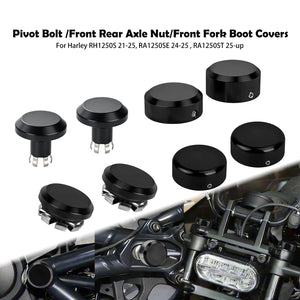 Cache d'écrou d'essieu en aluminium pour Harley-Davidson Sportster S - vue 6