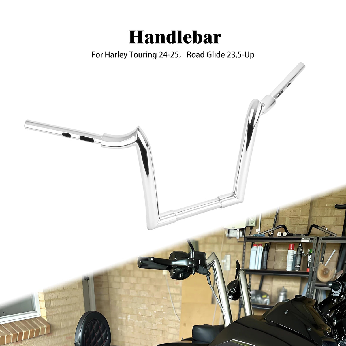 Guidon noir 14 pouces pour Harley-Davidson Touring Road Glide - vue 7