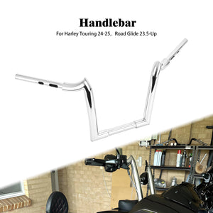 Guidon noir 14 pouces pour Harley-Davidson Touring Road Glide - vue 7