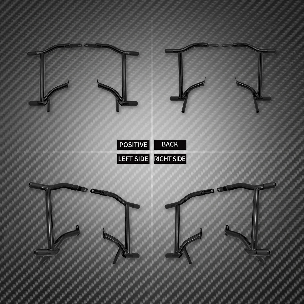Barres de Protection Sacoches et Moteur Avant (Crash Bars) en Acier - Harley-Davidson Touring 2014 et Plus – photo 3/6