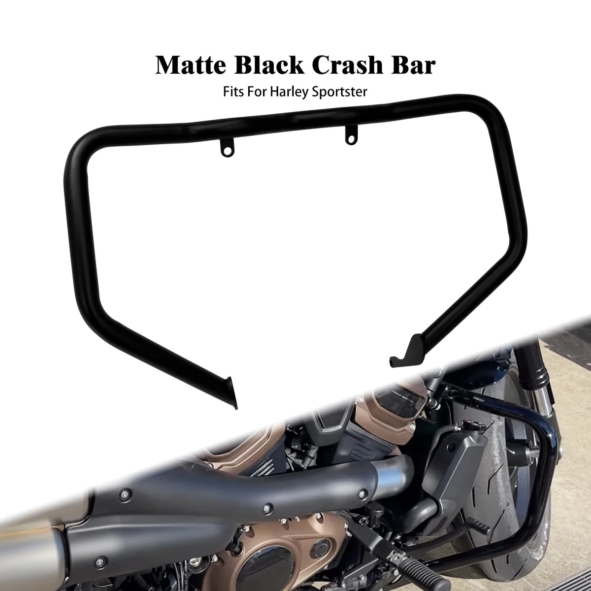 Barre de Protection Moteur Noire (Crash Bar Highway) - Harley-Davidson Sportster S RH1250S 2021 et + – photo 8/8