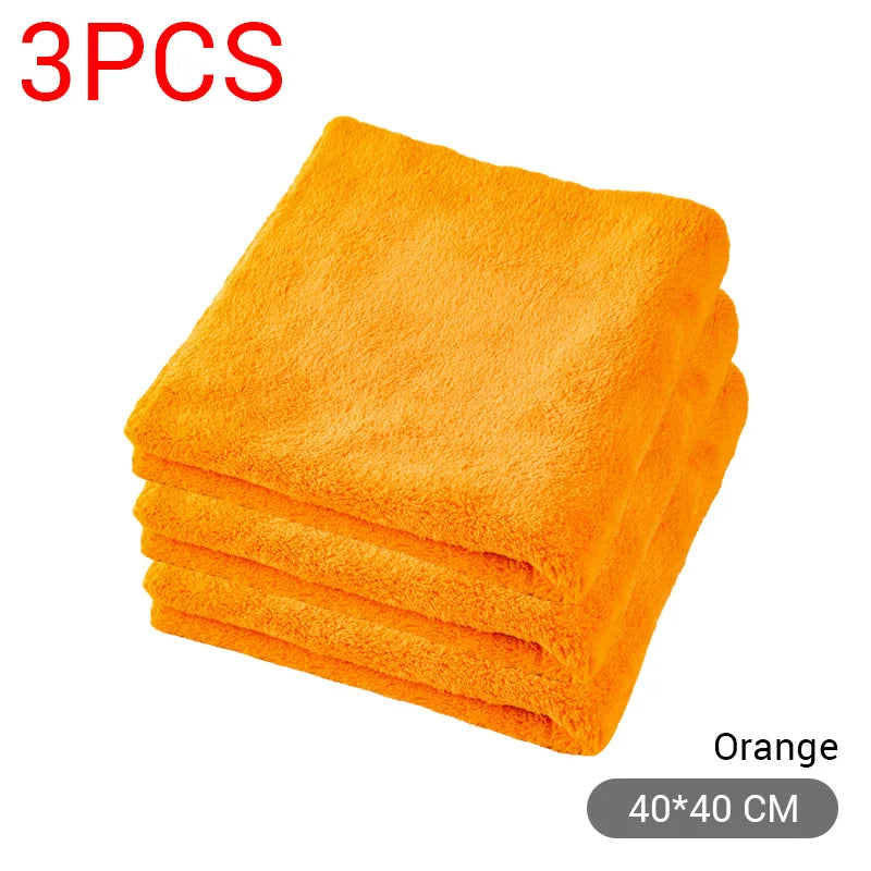 Serviettes Microfibre Épaisses 40x40cm - Lavage et Séchage Auto/Moto – photo 12/12