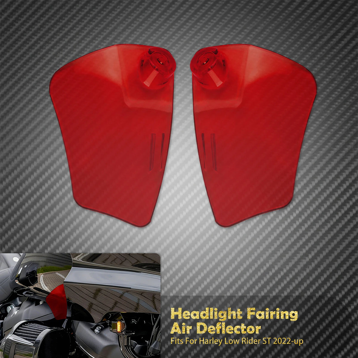 Déflecteurs d'Air Latéraux pour Carénage Phare - Harley-Davidson Softail Low Rider ST 2022 et plus récent – photo 9/11