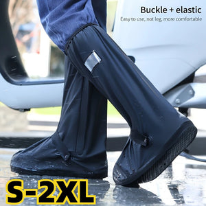 Couvre-bottes imperméables tige haute avec zip latéral et réfléchissants - vue 7