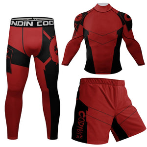 Ensemble compression rashguard + short MMA