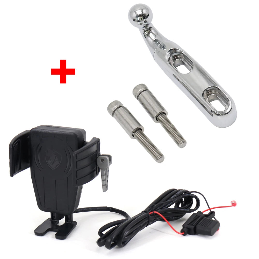 Support Téléphone avec Chargeur Sans Fil 15W - Harley-Davidson Sportster S 1250 2021-2022 – photo 9/9