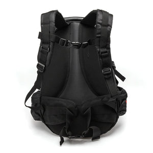 Sac à dos moto noir imperméable avec filet porte-casque - vue 5