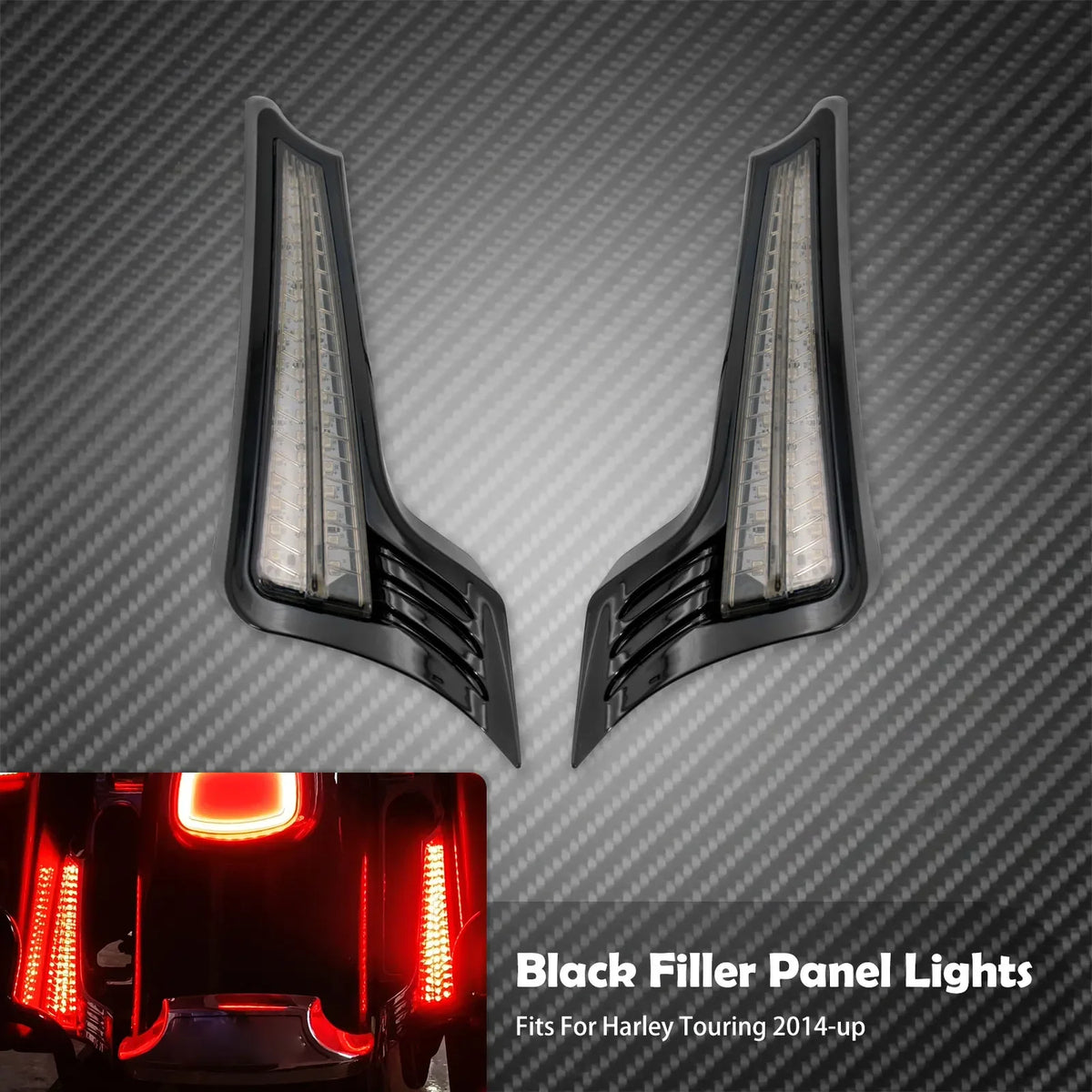 Feux LED de Remplissage d'Aile avec Clignotant/Stop Intégrés - Harley-Davidson Touring 2014-2023 – photo 7/7
