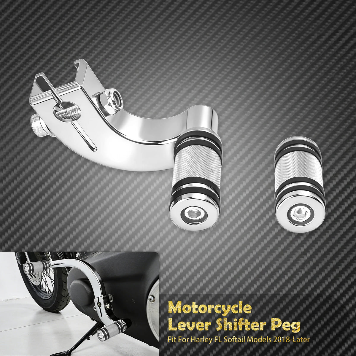 Levier de Sélecteur Talon-Pointe avec Cale-Pied - Harley-Davidson Softail (Commandes Centrales) 2018 et plus récent – photo 10/17