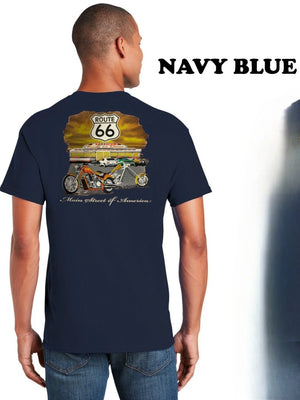 T-shirt Route 66 Main Street of America, Chopper - vue 4