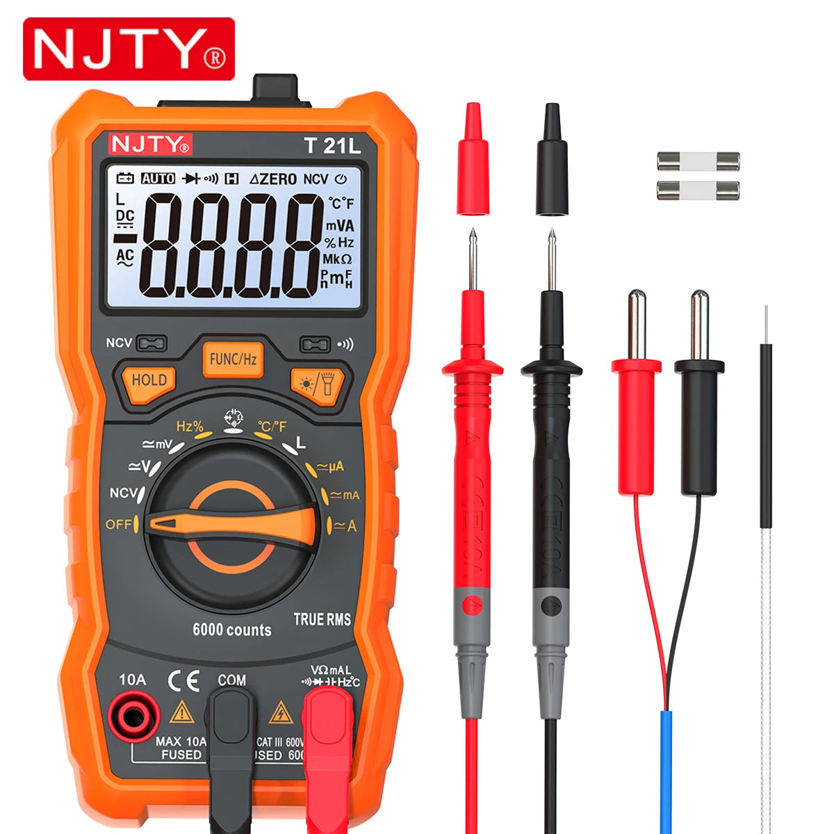 Multimètre Numérique Professionnel True RMS 6000 Points - Auto/Manuel AC/DC – photo 1/10