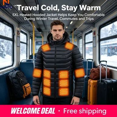 Parka chauffante USB pour homme - vue - vue 1