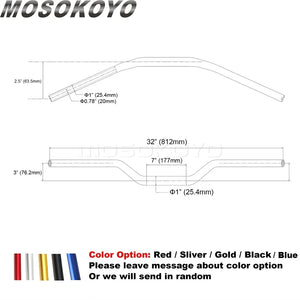 Risers pullback et guidon pour Harley Dyna Sportster Softail - vue 15