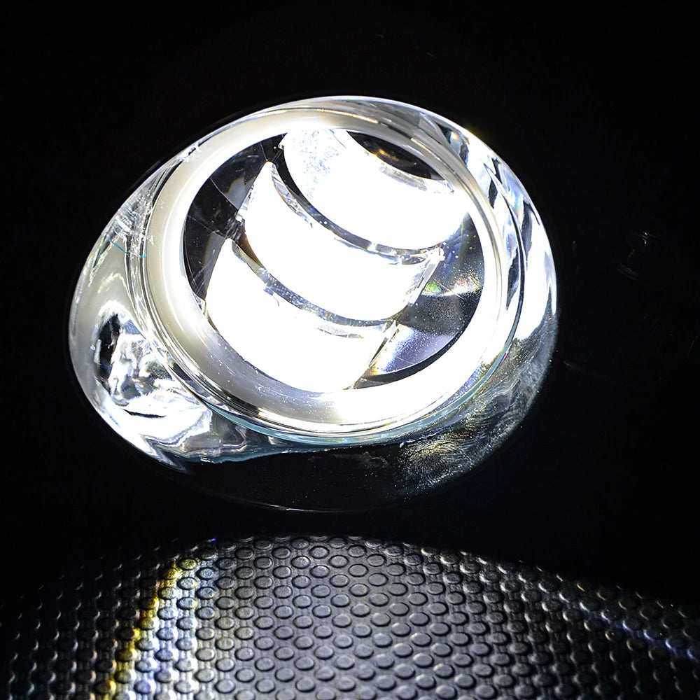 Phares additionnels LED 4 pouces chromés pour Harley - vue 3