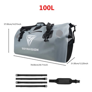 Sac de selle arrière noir étanche pour moto - vue 18