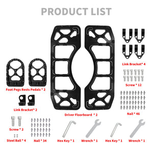 Planchers avant et arrière en aluminium pour Harley-Davidson Touring - vue 6