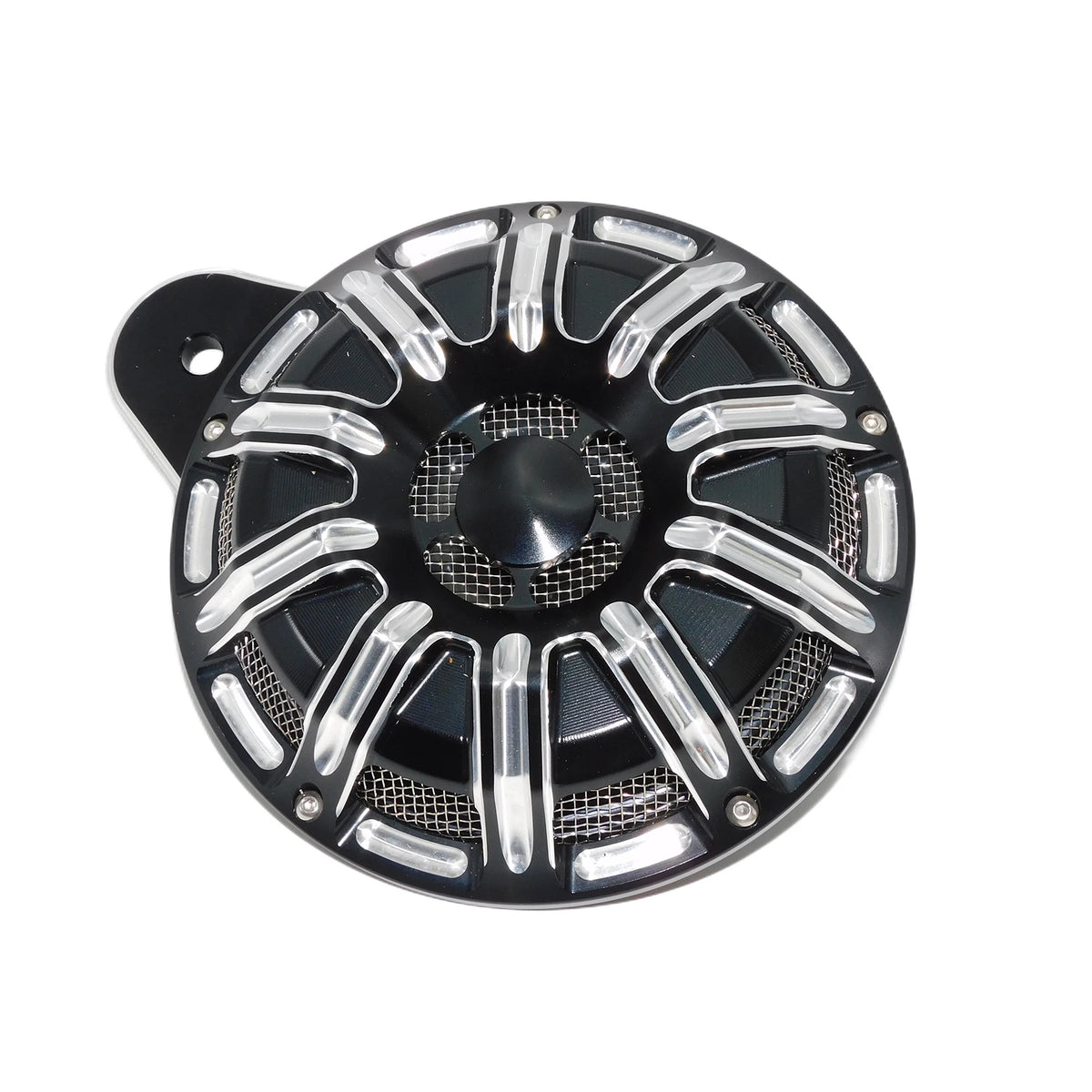 Cache de klaxon CNC noir et chrome pour Harley-Davidson Big Twin, Electra Glide et Sportster XL883 - vue 18