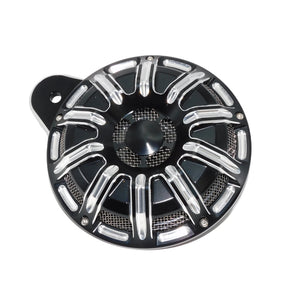Cache de klaxon CNC noir et chrome pour Harley-Davidson Big Twin, Electra Glide et Sportster XL883 - vue 18