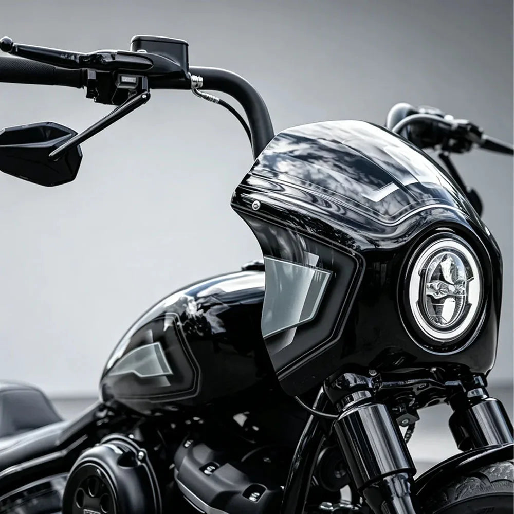Cache de Phare Avant Noir Brillant - Harley-Davidson Softail Street Bob FXBB/S, Standard FXST 2018-2026 – photo 2/6