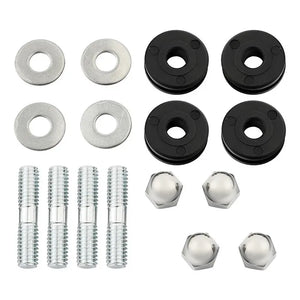 Kit de fixation chrome pour pare-brise de Harley-Davidson Road King - vue 1