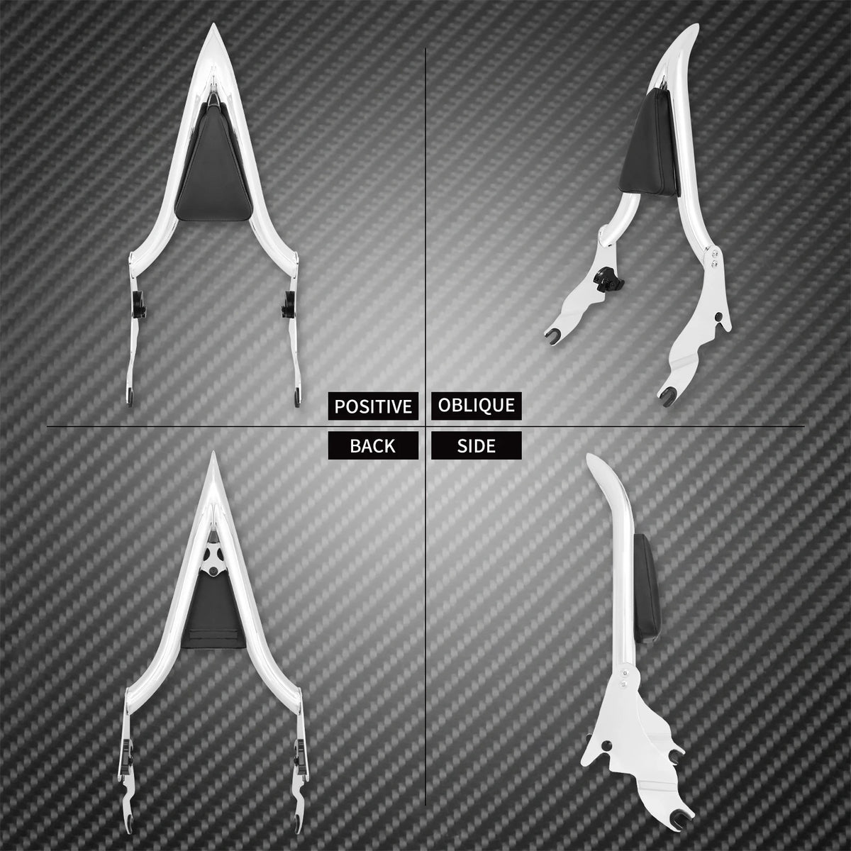 Dossier Passager Amovible (Sissy Bar) Chromé - Harley-Davidson Touring 2009-2022 – photo 2/7